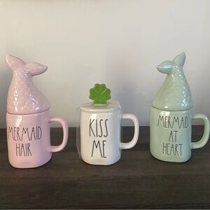 Lot of 3 Rae Dunn Topper mugs